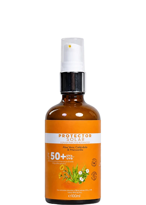 Protector Solar Natural SPF 50+ Mineral 100ml | Biodegradable | Libre de Oxibenzona | Apto para Parques Naturales | Colombia