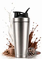 Shaker Térmico en Acero Inoxidable 304 | 600ml con Bola Agitadora | Mantiene Temperatura y Mezcla sin Grumos - Miniatura 1