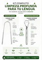 Kit Premium Limpiador de Lengua en Acero Inoxidable con Estuche Metálico | Raspador en “U” + Raspador de Precisión Tipo Cuchara | Higiene Oral Profunda y Aliento Fresco - Miniatura 3