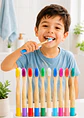 Cepillo de Dientes para Niños de Bambú con Cerdas Suaves Sin BPA | Ecológico, Vegano y Biodegradable - Miniatura 2