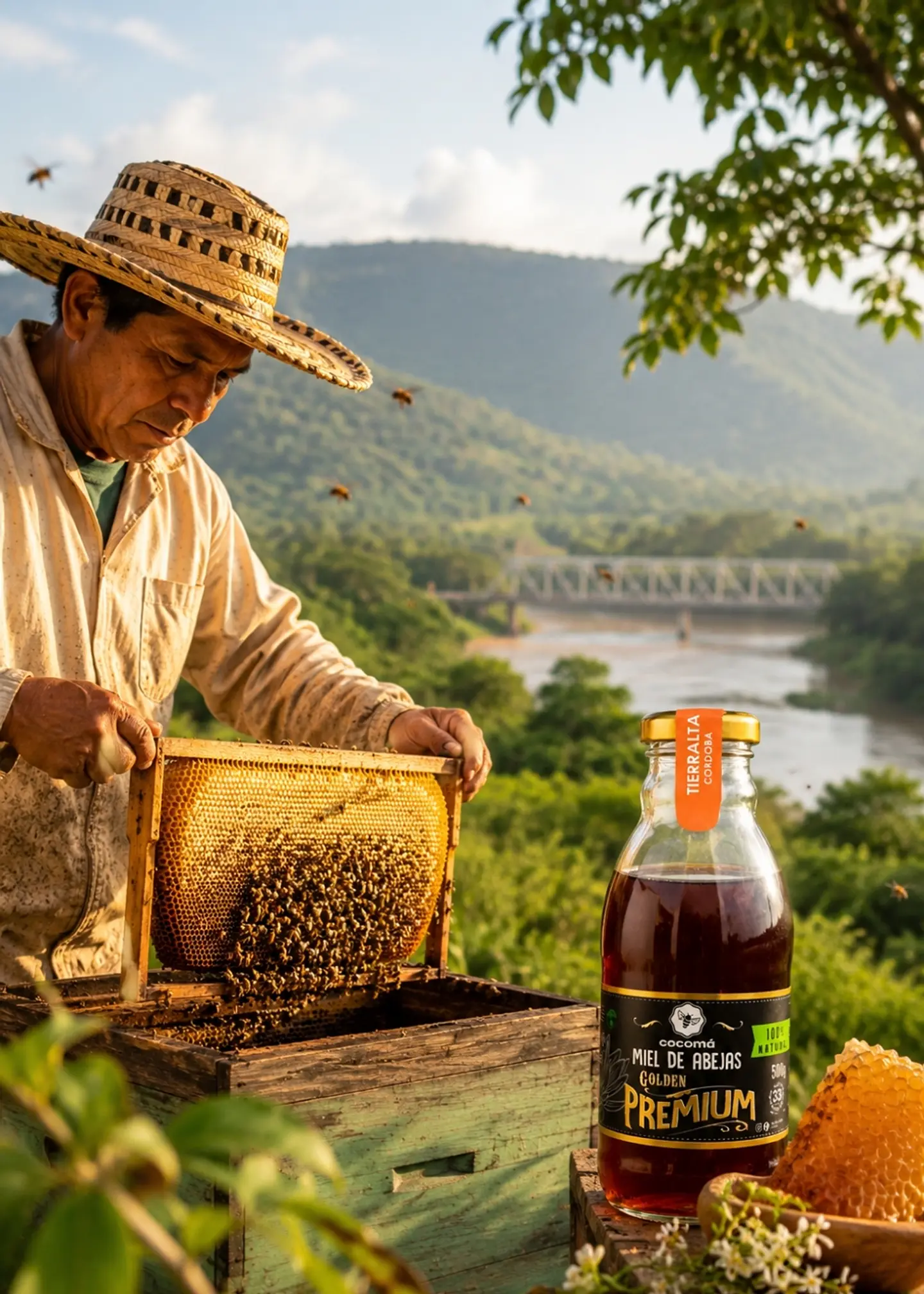 Miel de Origen Tierralta Córdoba 500g en Vidrio | Miel Pura Colombiana de Bosque Seco Tropical | 100% Natural 3