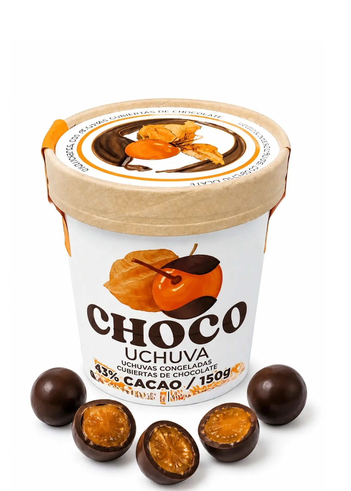 Uchuvas de Exportación Recubiertas con Chocolate 43% Cacao | 150g | Snack Artesanal Premium 1