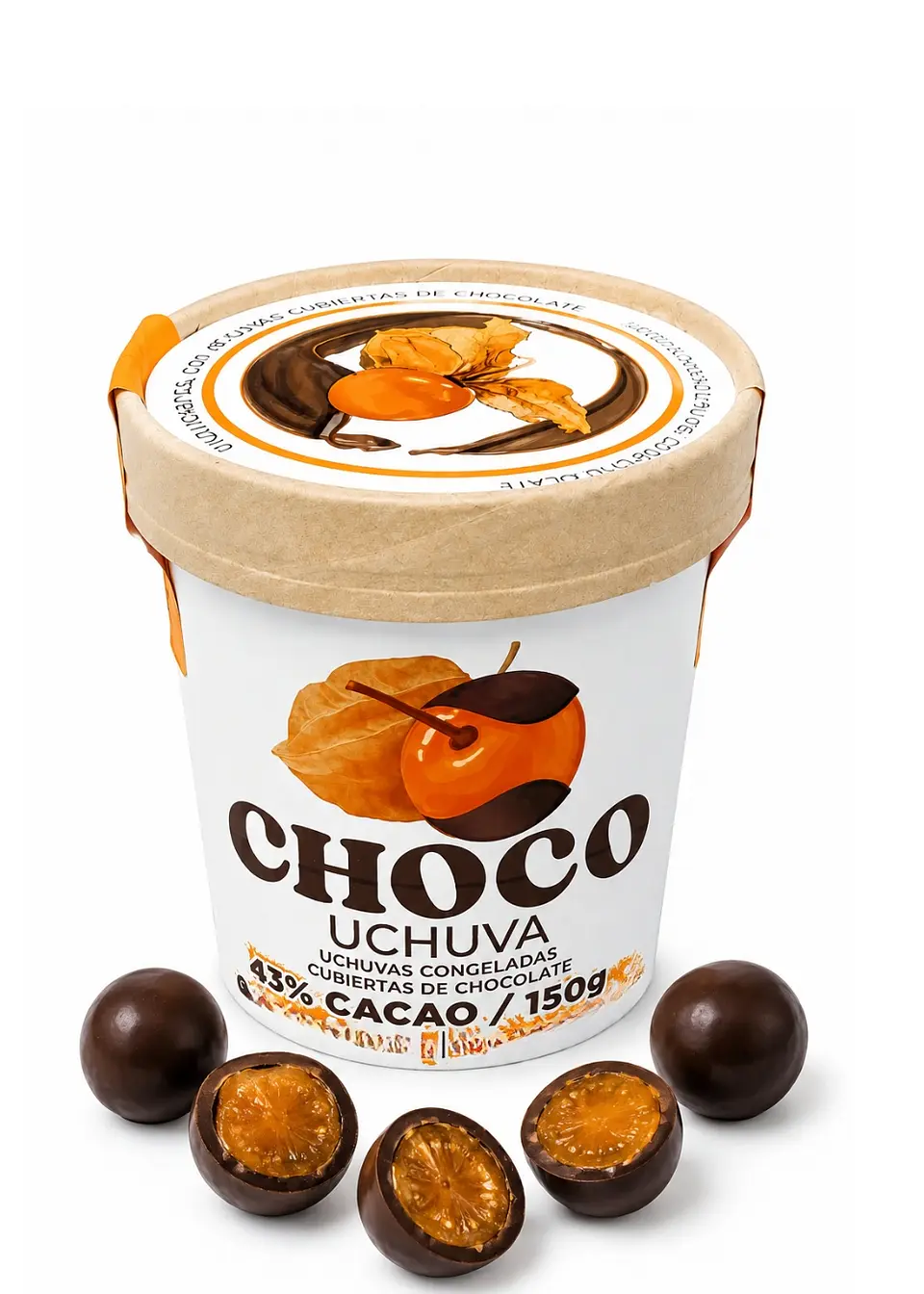 Uchuvas de Exportación Recubiertas con Chocolate 43% Cacao | 150g | Snack Artesanal Premium 1
