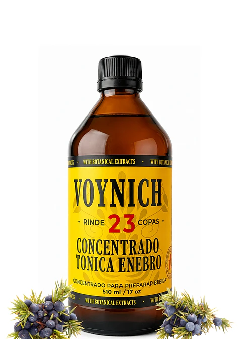 Concentrado Botánico Tónica Enebro 510 ml | Sin Azúcar | Rinde 23 Copas | Inspiración Gin Tonic Premium