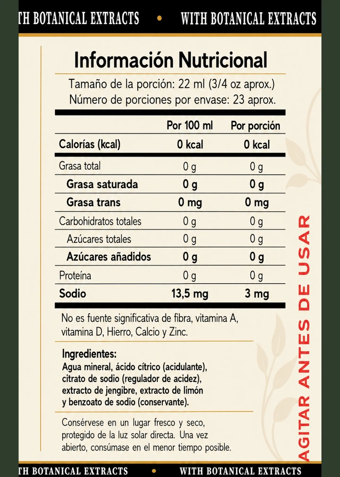 Concentrado Botánico Jengibre & Limón 510 ml | Sin Azúcar | Rinde 23 Copas | Inspiración Moscow Mule Premium | Extractos Botánicos Naturales 4