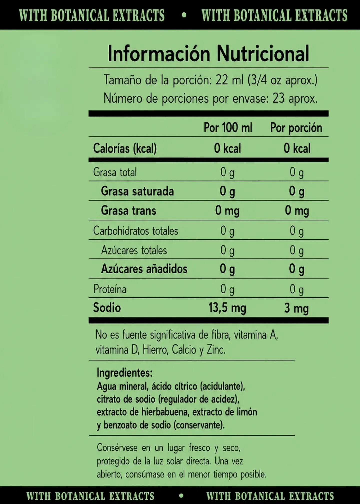 Concentrado de Extractos Botánicos Hierbabuena & Limón 510 ml | Sin Azúcar | Rinde 23 Copas | Inspiración Mojito Premium | Extractos Botánicos Naturales 4