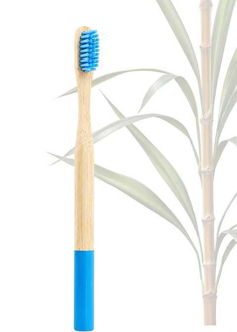 Cepillo de Dientes Redondo de Bambú Premium+ | Cerdas Medias | Alternativa Ecológica al Plástico para Adultos y Adolecentes