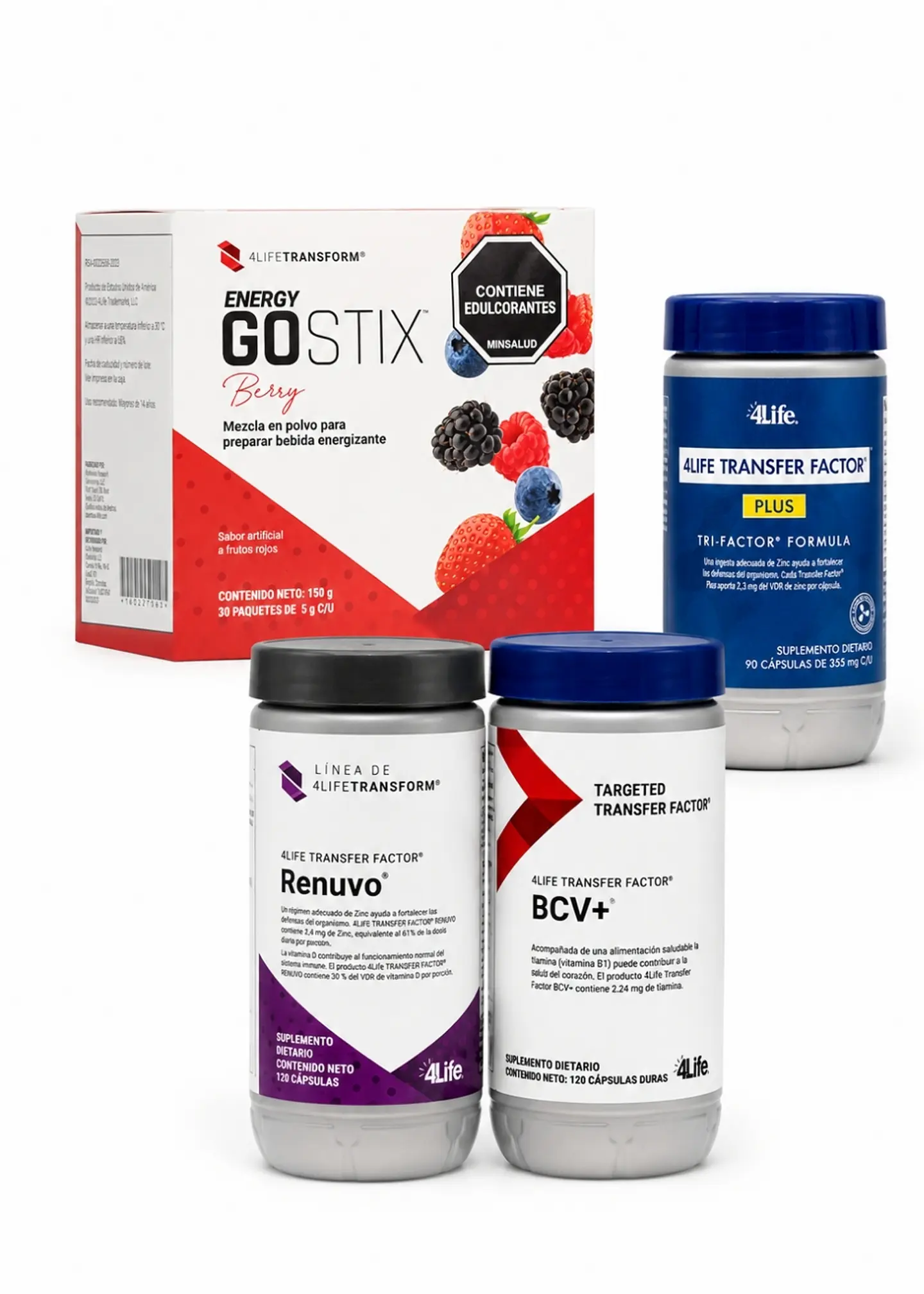 Combo Premium 4Life Transfer Factor® | Defensa Inmunológica, Energía, Renovación Celular y Bienestar Cardiovascular | Colombia 1