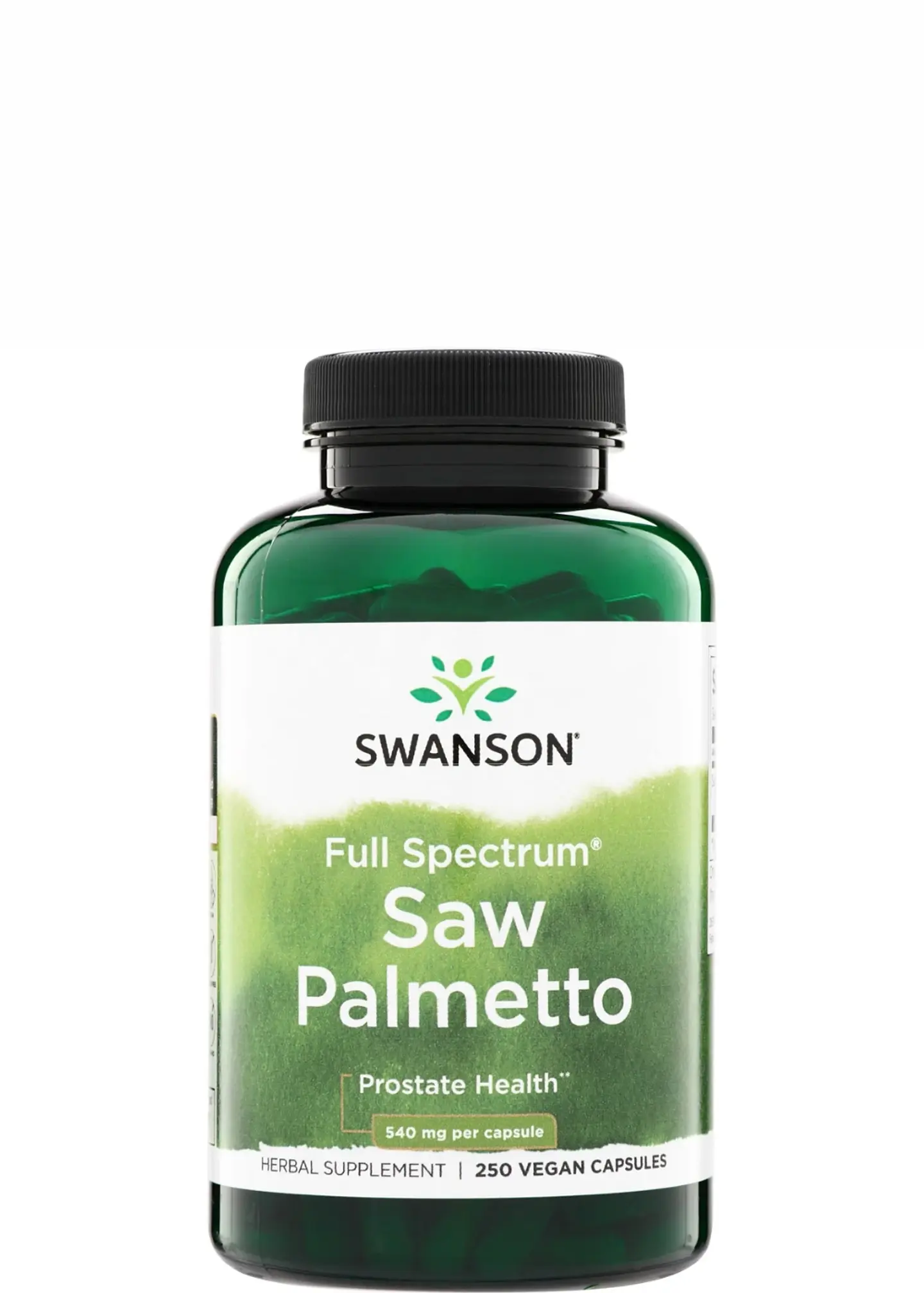 Swanson Saw Palmetto 540 mg | 250 Cápsulas | Apoyo Natural para la Próstata, Salud Urinaria y Bienestar Masculino | Serenoa repens | Importado de EE. UU.| Colombia 1