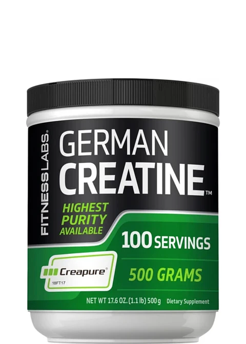 Creatina Monohidratada Alemana Creapure® 5000 mg | 500 g | 100 Porciones | Creatina Pura Alemana para Fuerza, Potencia y Rendimiento Deportivo| Colombia