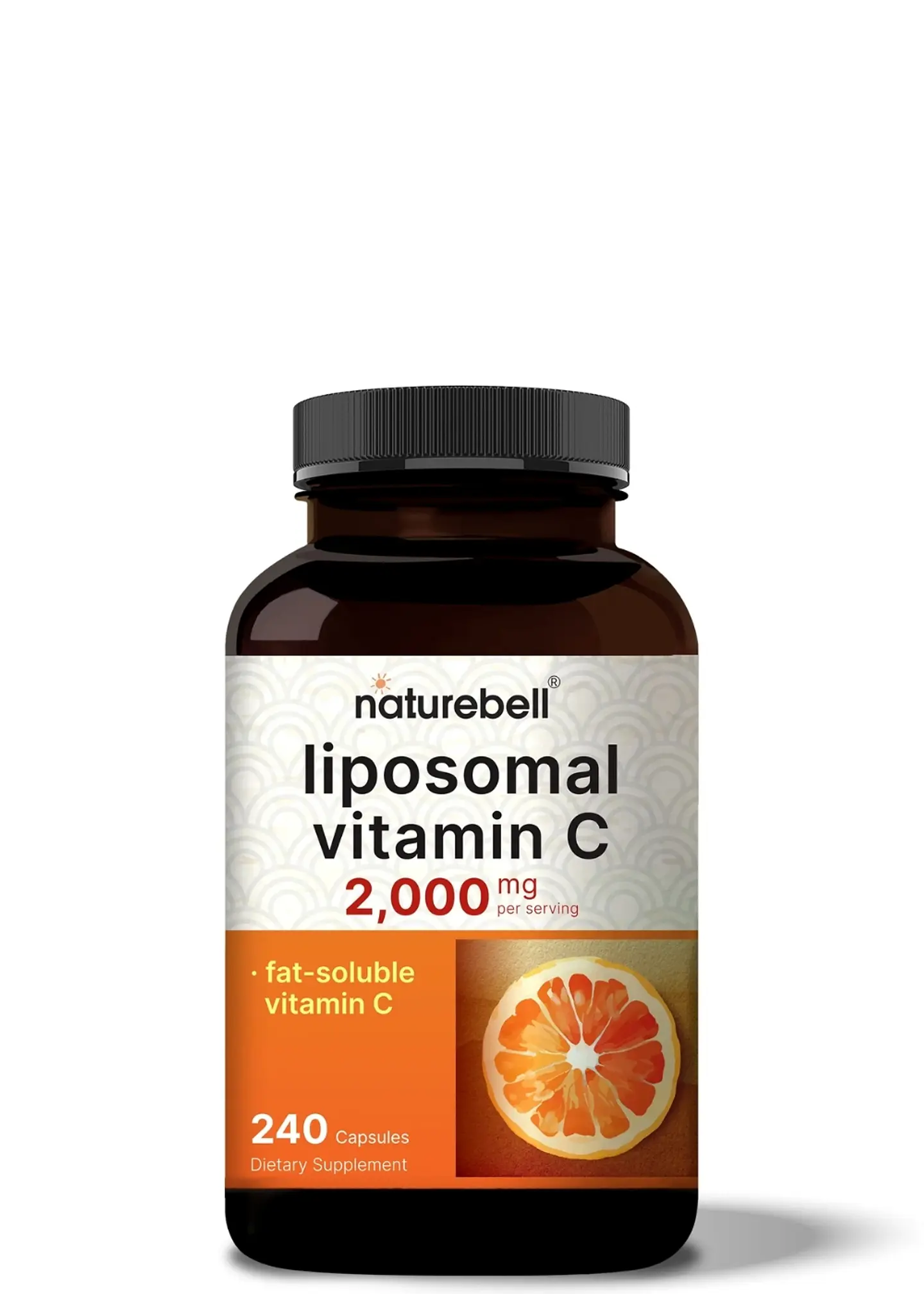 NatureBell Vitamina C Liposomal 2000 mg | 240 Cápsulas | 60 Porciones | Con Fosfatidilcolina y Bioflavonoides Cítricos | Alta Concentración | Importado de EE. UU. | Colombia 1
