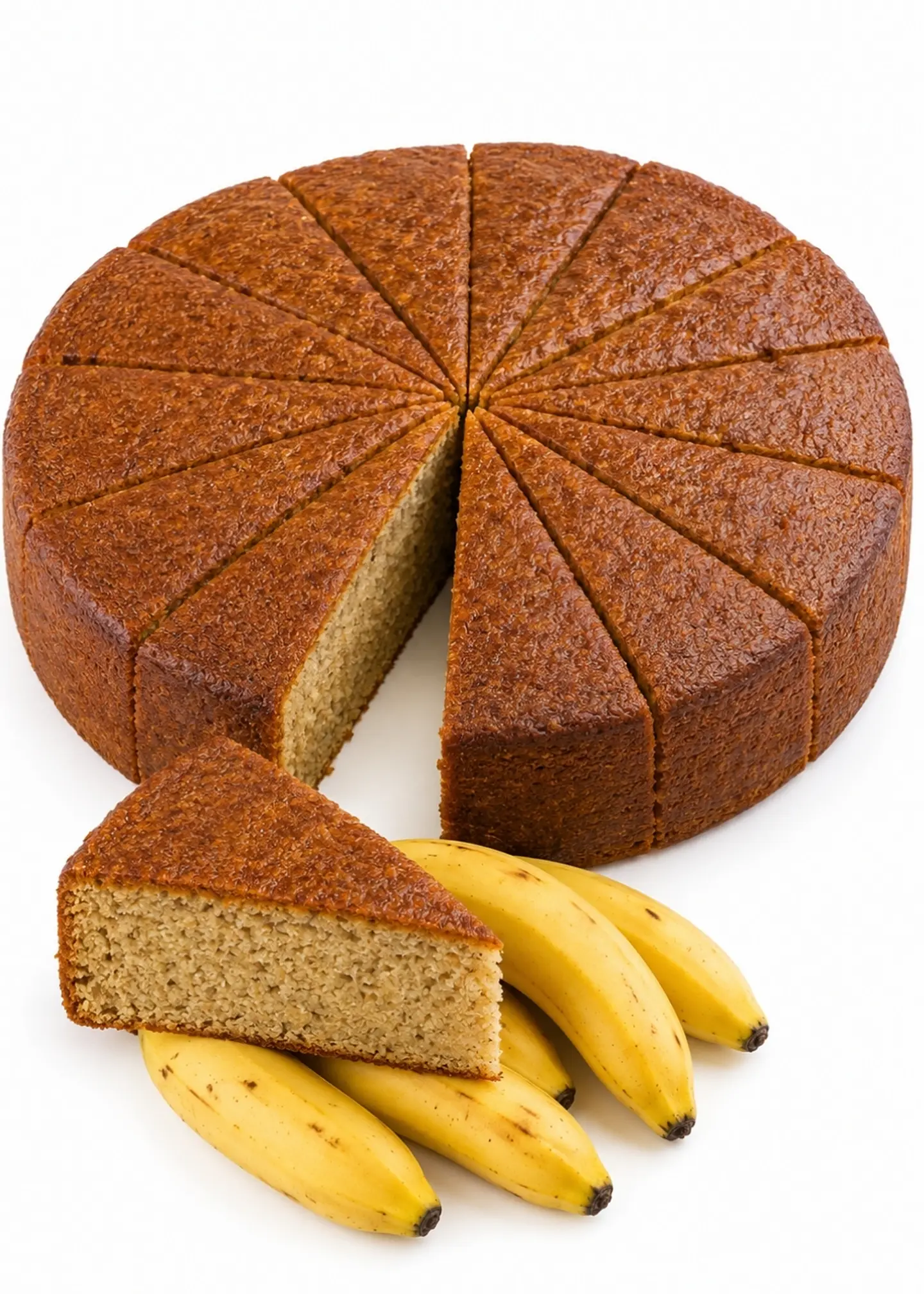 Torta de Banano Gourmet 2,2 kg Entera | Tipo Cafés de Especialidad | 16 Porciones | Sin Grasas Trans  | Preparación Artesanal 1