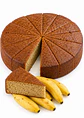 Torta de Banano Gourmet 2,2 kg Entera | Tipo Cafés de Especialidad | 16 Porciones | Sin Grasas Trans  | Preparación Artesanal - Miniatura 1