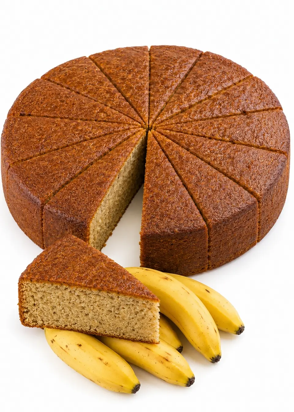 Torta de Banano Gourmet 2,2 kg Entera | Tipo Cafés de Especialidad | 16 Porciones | Sin Grasas Trans  | Preparación Artesanal 1