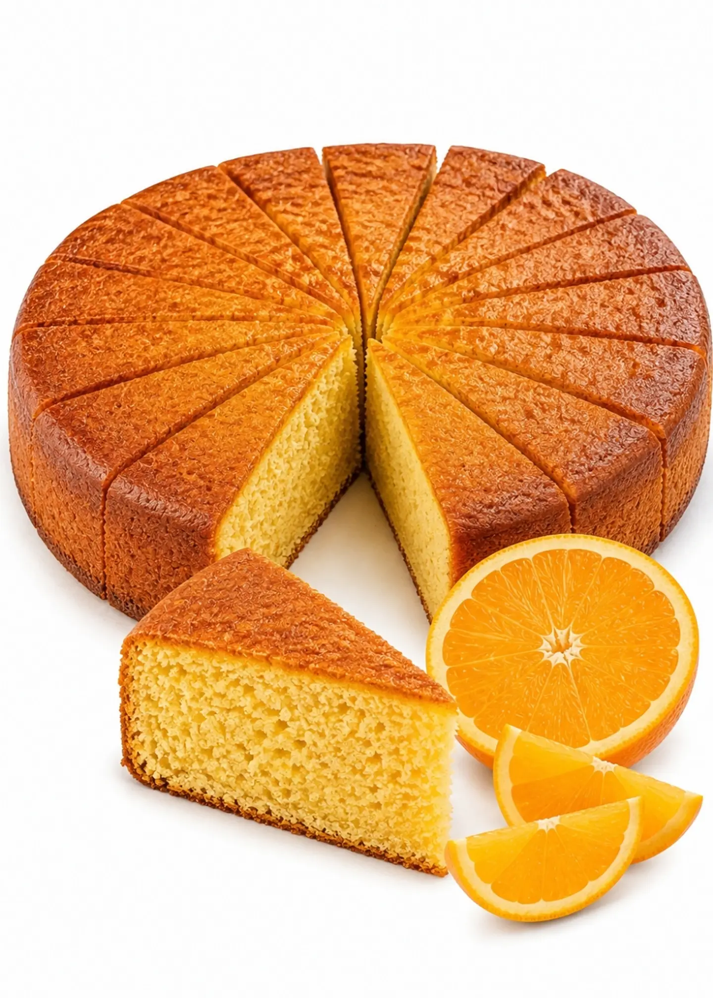 Torta de Naranja Gourmet 2,2 kg Entera | Tipo Cafés de Especialidad | 16 Porciones | Sin Grasas Trans | Preparación Artesanal 1