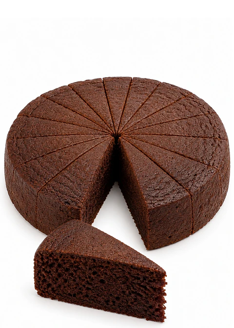 Torta entera de Chocolate Gourmet 2,2 kg | 16 Porciones | Bizcocho Artesanal Tipo Chiffon | Estilo Cafés de Especialidad | Preparación Artesanal