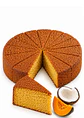 Torta entera de Coco y Calabaza Gourmet 2,2 kg | 16 Porciones | Bizcocho Artesanal Tipo Chiffon | Estilo Cafés de Especialidad   - Miniatura 1
