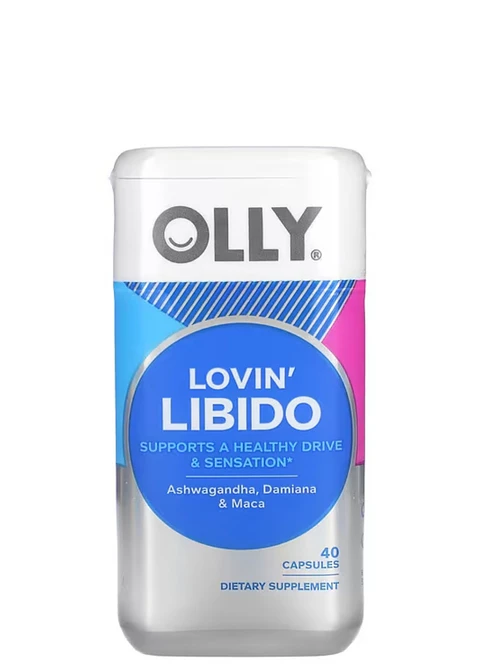  OLLY Lovin’ Libido x 40 Cápsulas | Ashwagandha KSM-66, Damiana y Maca | Deseo, Excitación y Bienestar Sexual Femenino | 20 Porciones | Imporado EE.UU. | Colombia  