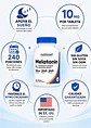 Nutricost Melatonina 10 mg | 240 Tabletas | 240 Porciones | Apoyo al ciclo natural del sueño | Sin gluten, soya y OGM | Importado de EE. UU. | Colombia - Miniatura 2