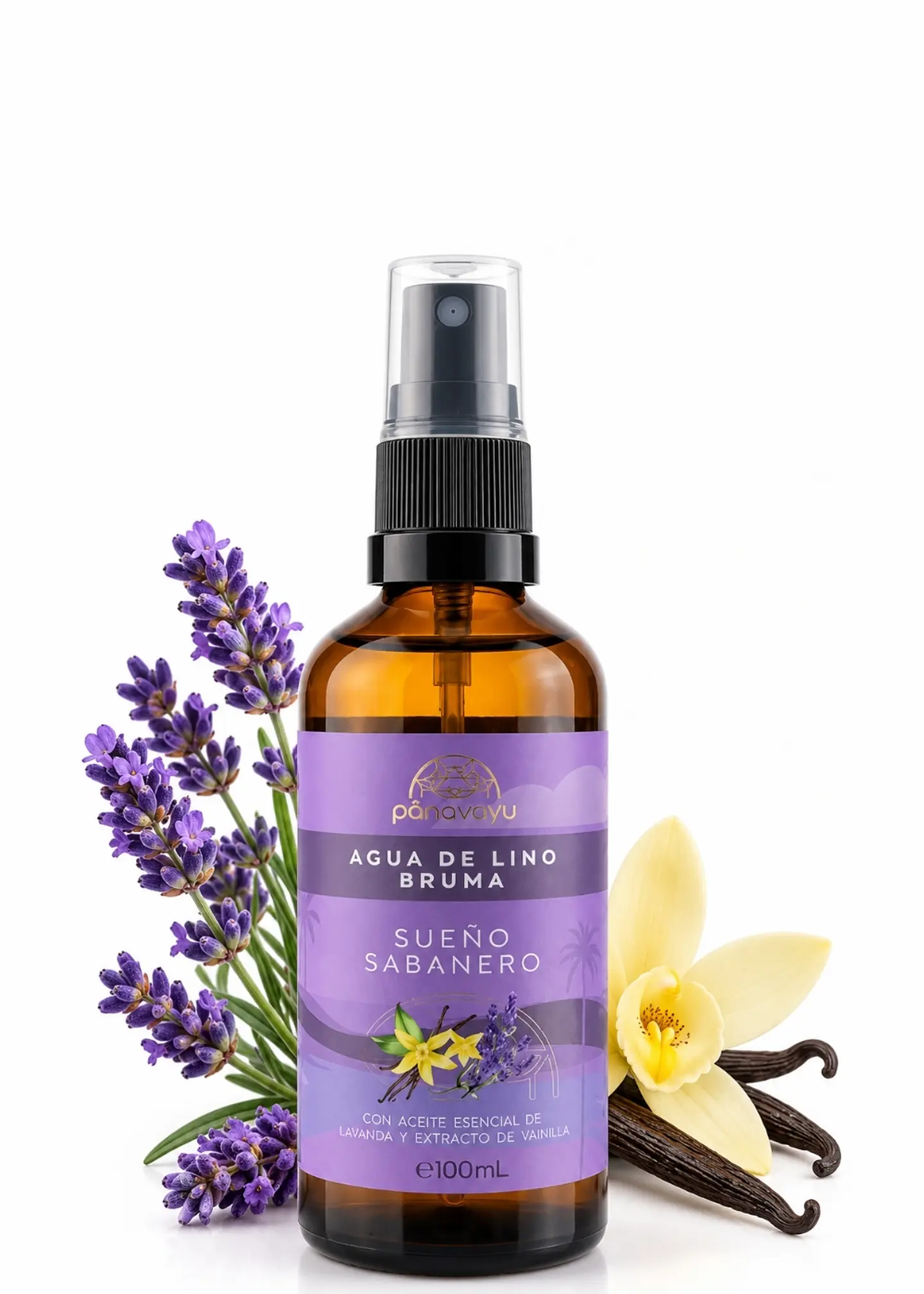 Panavayu Bruma Aromatizante Sueño Sabanero 100 ml | Lavanda y Vainilla | Ambiente Relajante para Almohadas, Linos y Hogar | Colombia 1