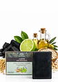 Panavayu Jabón artesanal de carbón activado y limón 100 g | Limpieza facial para piel grasa | Hecho en Colombia - Miniatura 1