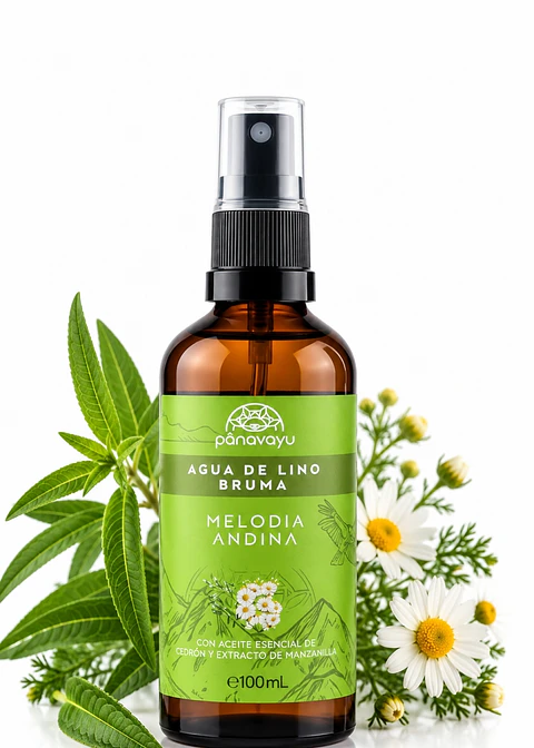 Panavayu Bruma aromatizante Melodía Andina 100 ml | Cidrón y manzanilla | Para ambientes y textiles | Hecha en Colombia