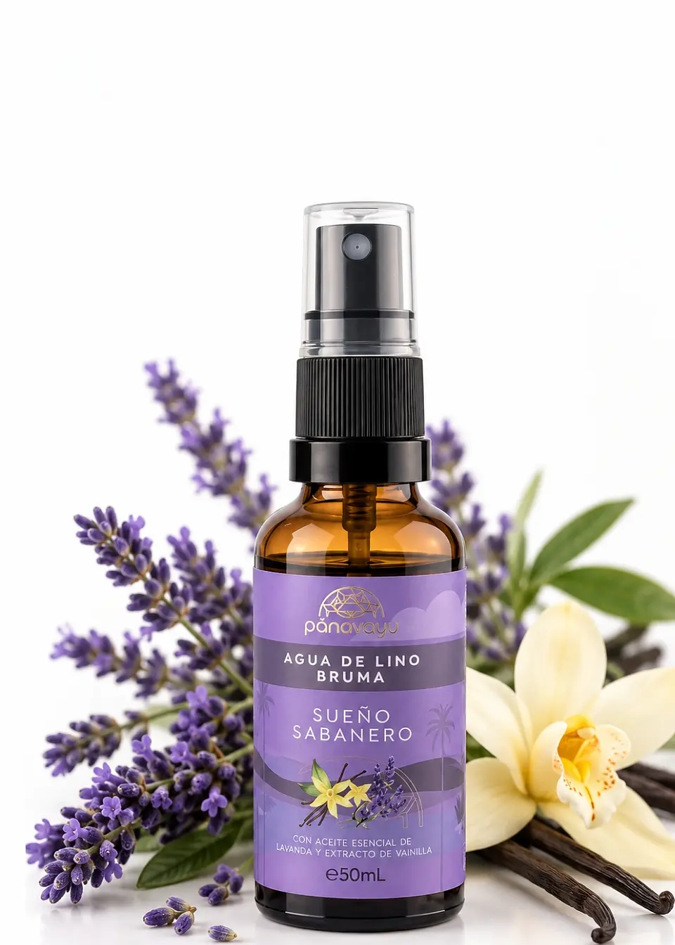 Panavayu Bruma aromatizante Sueño Sabanero 50 ml | Lavanda y vainilla | Para ambientes y textiles | Hecha en Colombia 1