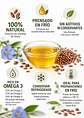 Óleo Seeds Aceite de Linaza Extra Virgen 450 ml | Prensado en frío | 100% natural | Sin aditivos ni conservantes | Colombia - Miniatura 2