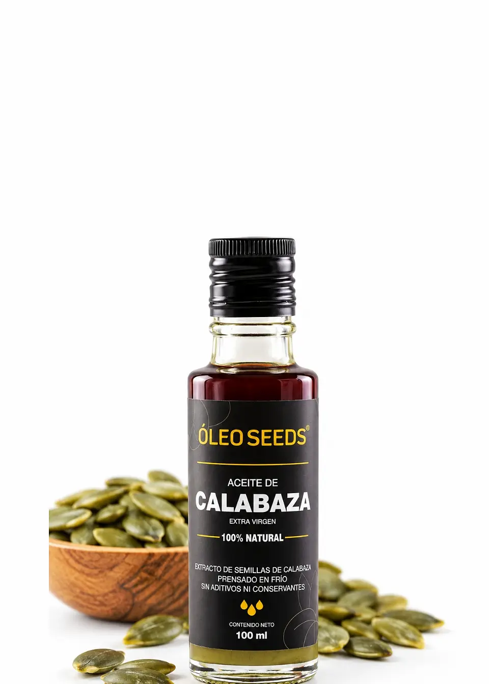 Óleo Seeds Aceite de Calabaza Extra Virgen 100 ml | Prensado en frío | 100% natural | Sin aditivos ni conservantes | Colombia 1