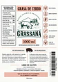 Grassana Grasa de Cerdo Ancestral 1000 ml | Manteca de Cerdo | 0 g Grasas Trans | Alta Resistencia al Calor | Colombia - Miniatura 3