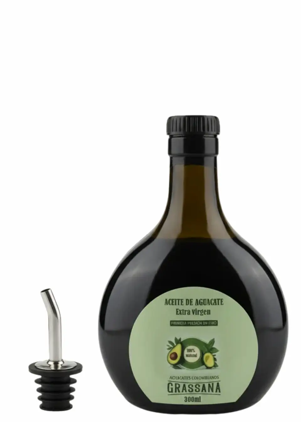 Aceite de Aguacate Grassana Extra Virgen 300 ml | 100% Pulpa Hass | Prensado en Frío | Sin Refinar | Colombiano 4