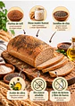 Pan Natural de Teff Tajado 600 g | 22 unidades | Masa madre Kamut, chía y aceite de oliva - Miniatura 3