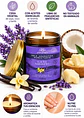 Panavayu Vela Aromática Humectante Lavanda y Vainilla 100 g | Doble Propósito: Aromatiza y Nutre la Piel | Soya, Coco y Karité | Colombia - Miniatura 2