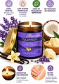 Panavayu Vela Aromática Humectante Lavanda y Vainilla 180 g | Doble Propósito: Aromatiza y Nutre la Piel | Soya, Coco y Karité | Colombia - Miniatura 2