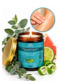 Panavayu Vela Aromática Humectante Caricia del Nevado 100 g | Doble Propósito: Aromatiza y Nutre la Piel | Aceites Esenciales de Limón, Eucalipto y Tomillo | Colombia - Miniatura 1
