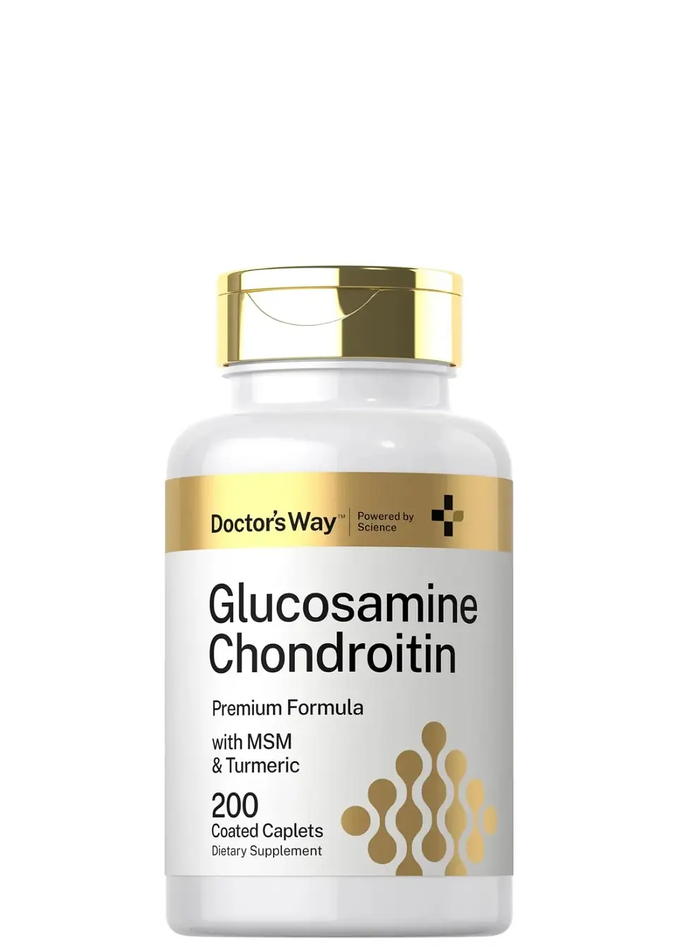 Doctor’s Way Glucosamina y Condroitina + MSM y Cúrcuma | 200 Capletas | Bienestar Articular y Cartílagos | 1.500 mg por Porción | Importado EE.UU| Colombia 1