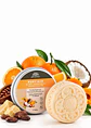 Panavayu Barra Humectante Natural de Naranja y Mandarina 65 g | Hidratación Corporal Sin Enjuague | Con Cacao, Karité, Coco y Caléndula | Aroma Cítrico - Miniatura 1
