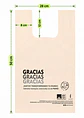 Mahíz Bolsa Ecológica Compostable M30 28 × 50 + 7,5 cm | Tipo Camiseta con Agarraderas | Resistencia 8 kg | Paquete x 50 Unidades - Miniatura 3