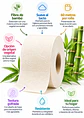 Papel Higiénico de Bambú 60m | Ecológico, Biodegradable, Más Absorbente y Libre de Cloro | Suave con tu Piel y con el Planeta - Miniatura 2