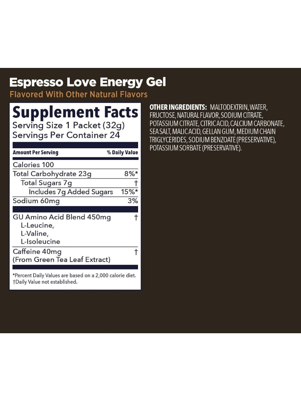 GEL ENERGETICO GU: ESPRESSO LOVE  4