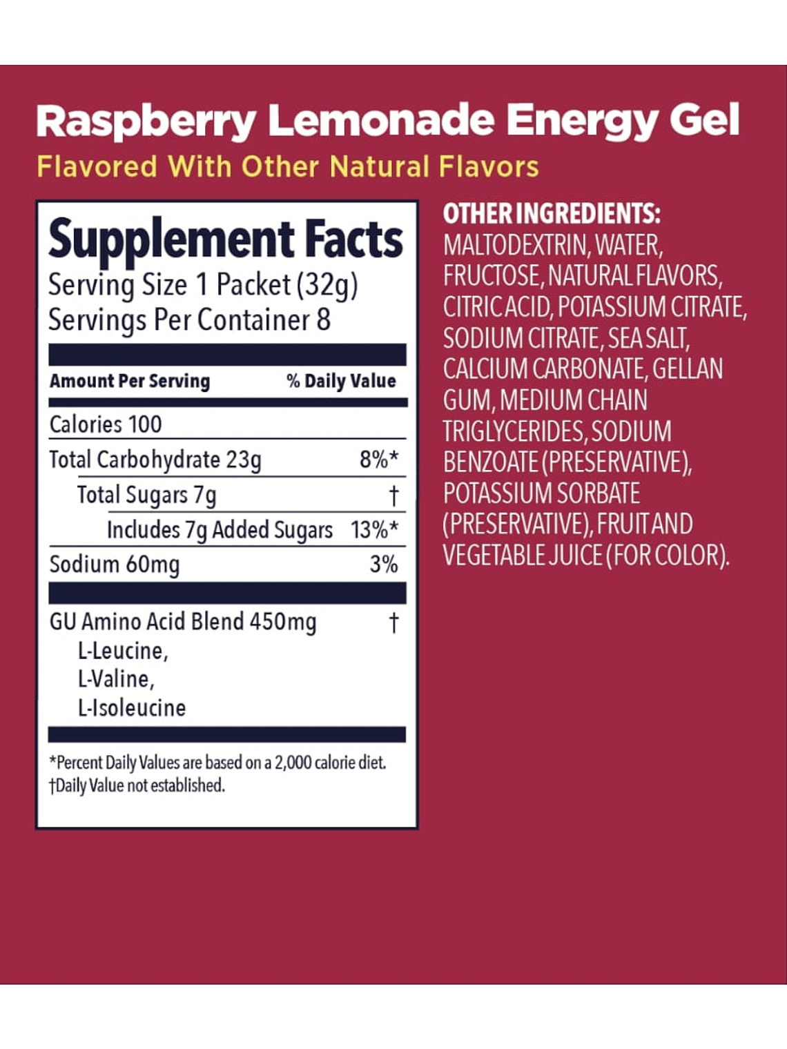 GEL ENERGETICO GU: RASPBERRY LEMONADE  4