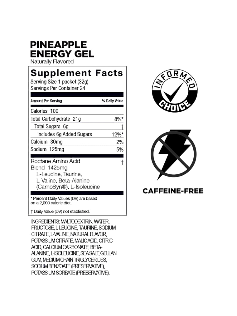 GEL ENERGETICO ROCTANE GU: PINEAPPLE 4