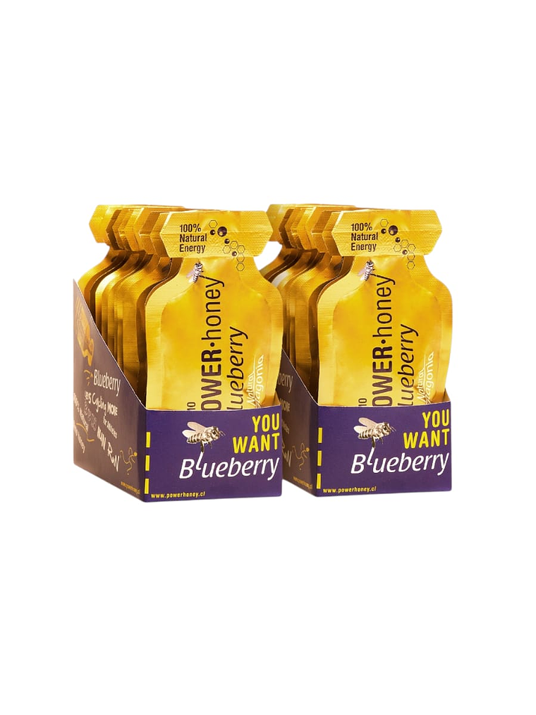 GEL ENERGETICO POWER HONEY: HONEY CAFEINA BLUEBERRY 1