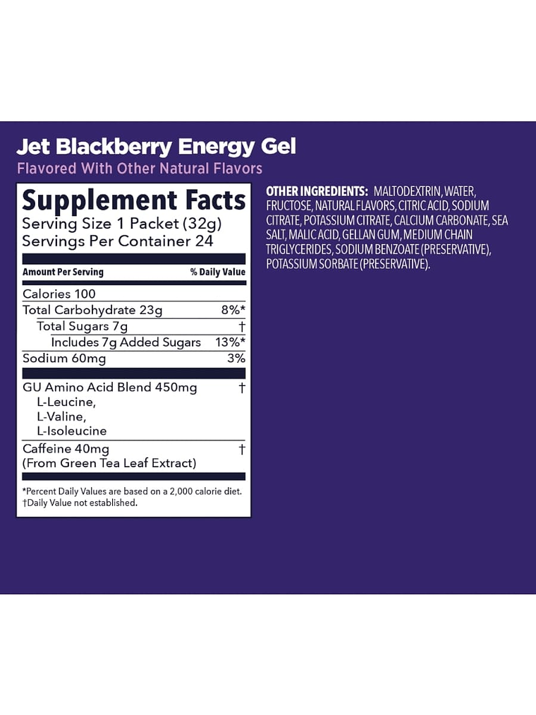 GEL ENERGETICO GU: JET BLACKBERRY 4