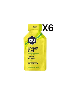 GU LEMON SUBLIME PACK 6