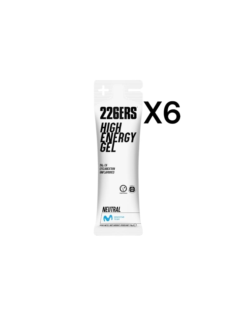 226ERS HIGH ENERGY GEL NEUTRAL PACK 6 1