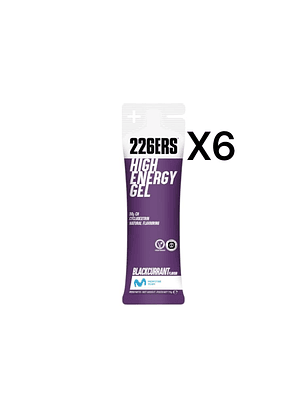 226ERS HIGH ENERGY GEL BLACKCURRANT PACK 6