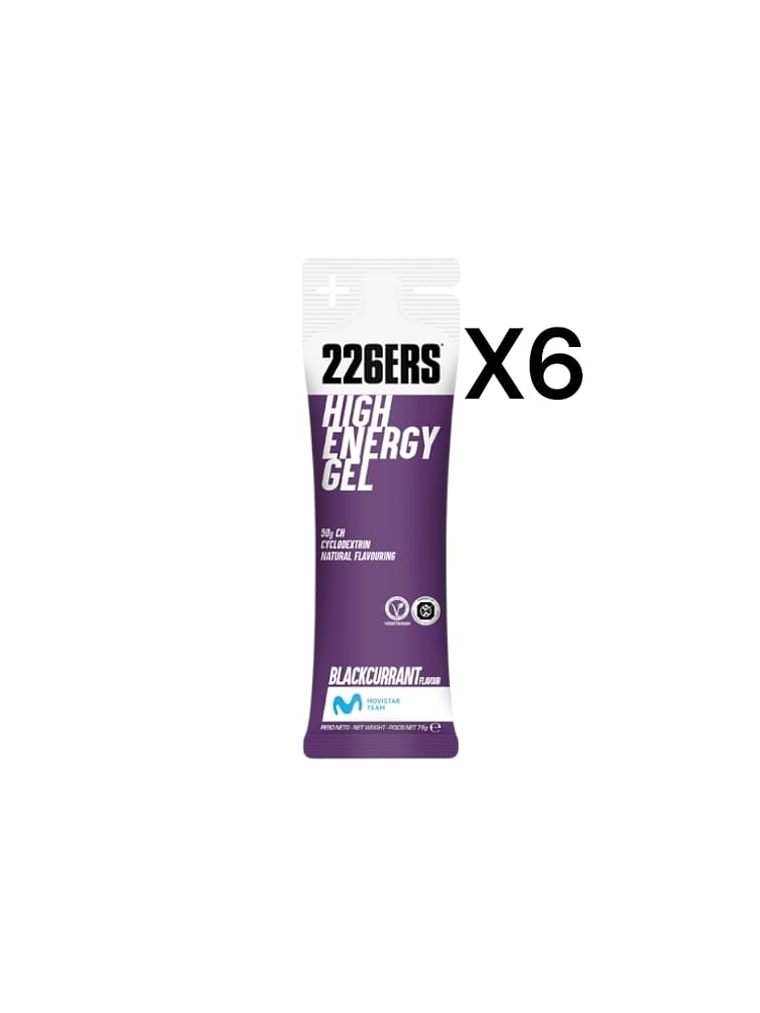 226ERS HIGH ENERGY GEL BLACKCURRANT PACK 6 1