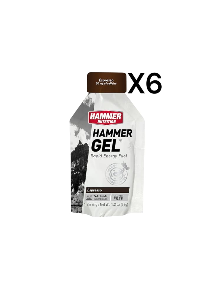 HAMMER GEL ESPRESSO PACK 6 1