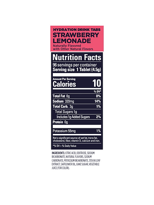 GU DRINK TABS STRAWBERRY LEMONADE PACK 4